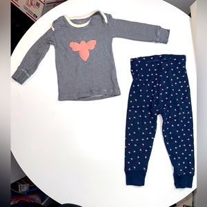 Burt’s Bees Baby Pajama Set. 12M.